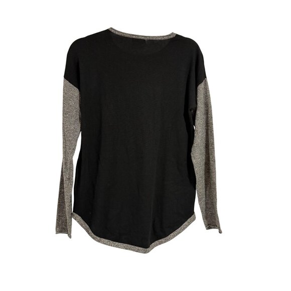 Smartwool Shadow Pine‎ Colorblock Crew Sweater Black Gray Size M - Picture 5 of 7